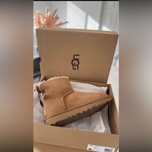 UGG Chestnut Sheepskin Ankle Boots